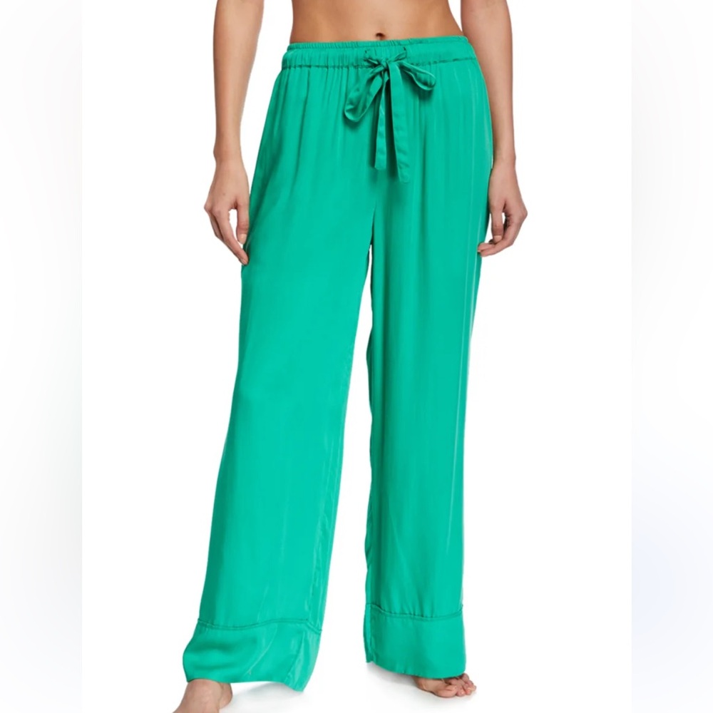 NWT Underprotection Rana lyocell green elastic drawstring M pockets pants